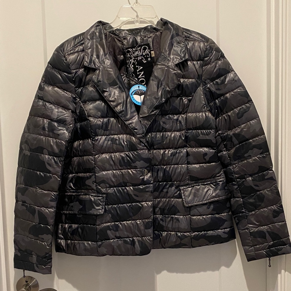 Anorak Down Filled Two Button Blazer Jacket